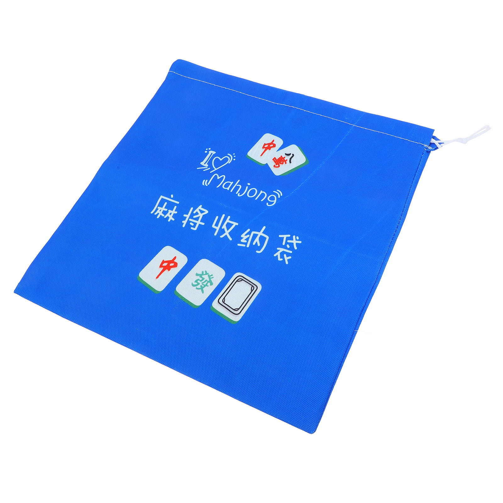 Tile Bag Drawstring - กระเป๋าเก็บไพ่นกกระจอกความจุขนาดใหญ่ ผ้าอ็อกซ์ฟอร์ด ทนทานต่อการสึกหรอ พร้อมสายรูด กระเป๋าจัดเก็บไพ่นกกระจอกแบบพกพาสำหรับการเดินทาง