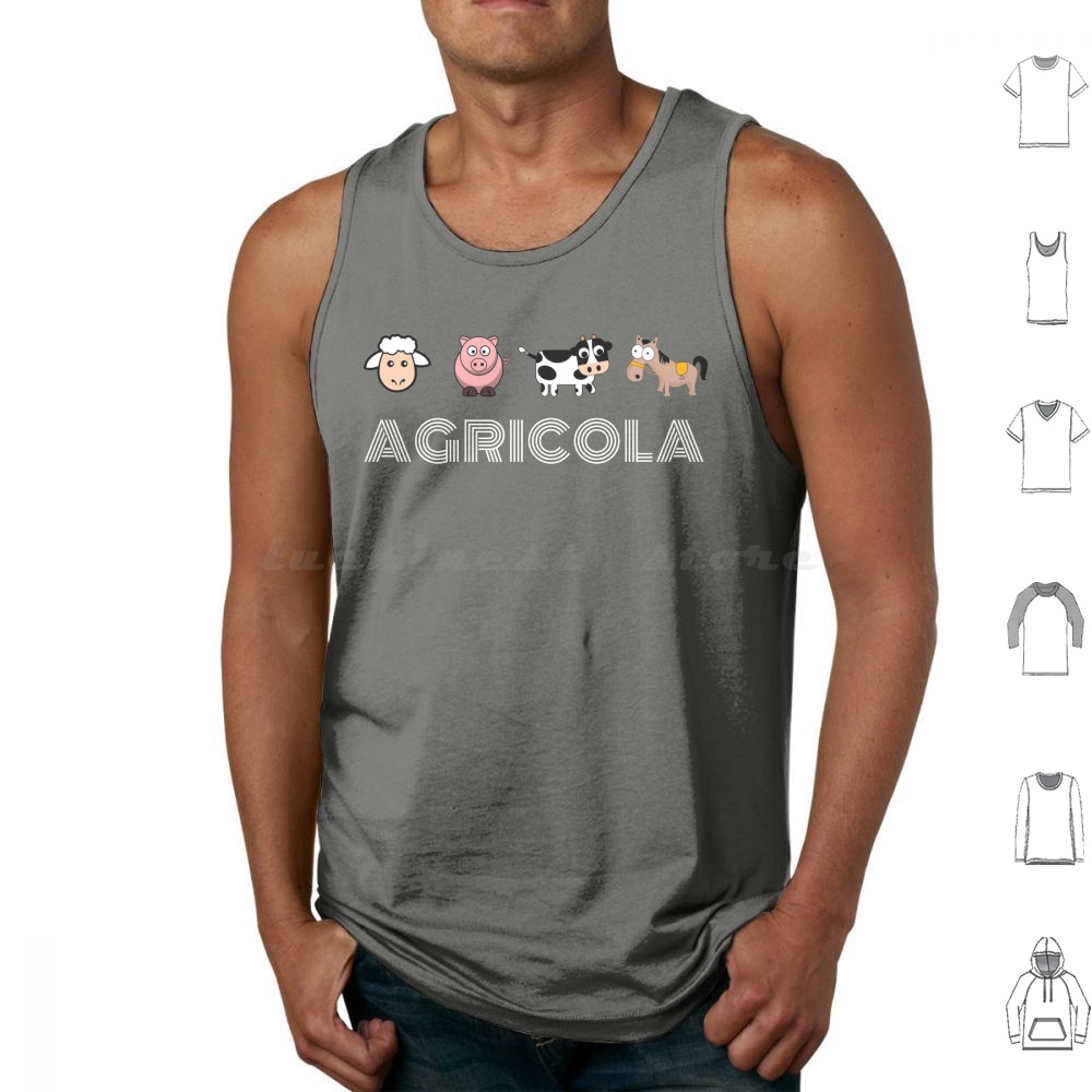 Board Game Geek - เสื้อกล้ามเกมกระดาน Agricola เสื้อกั๊กไร้แขน เกมกระดาน เกม เกมเก็ก