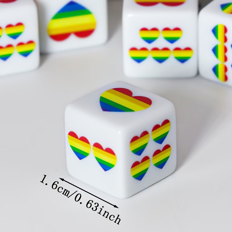 CANDYPIXEL ลูกเต๋าหัวใจสีรุ้ง  - Board Game Dnd บทวิจารณ์และราคา