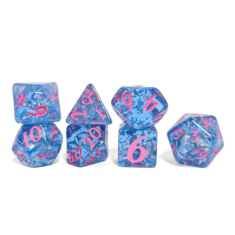 ชุดลูกเต๋าเรซิ่นสีฟ้า 7 ชิ้น/ช - Board Game Dnd บทวิจารณ์และราคา