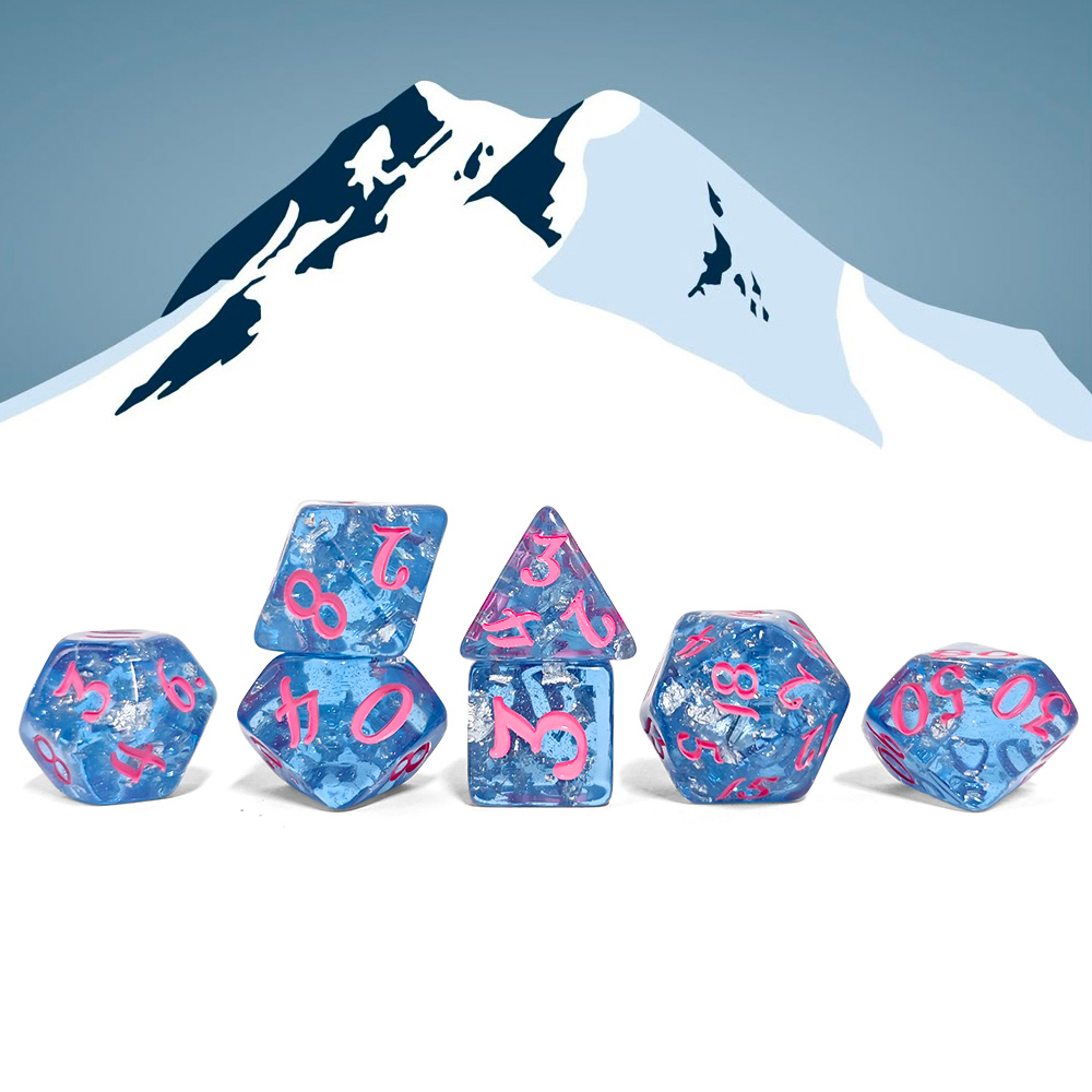 ชุดลูกเต๋าเรซิ่นสีฟ้า 7 ชิ้น/ช - Board Game Dnd บทวิจารณ์และราคา