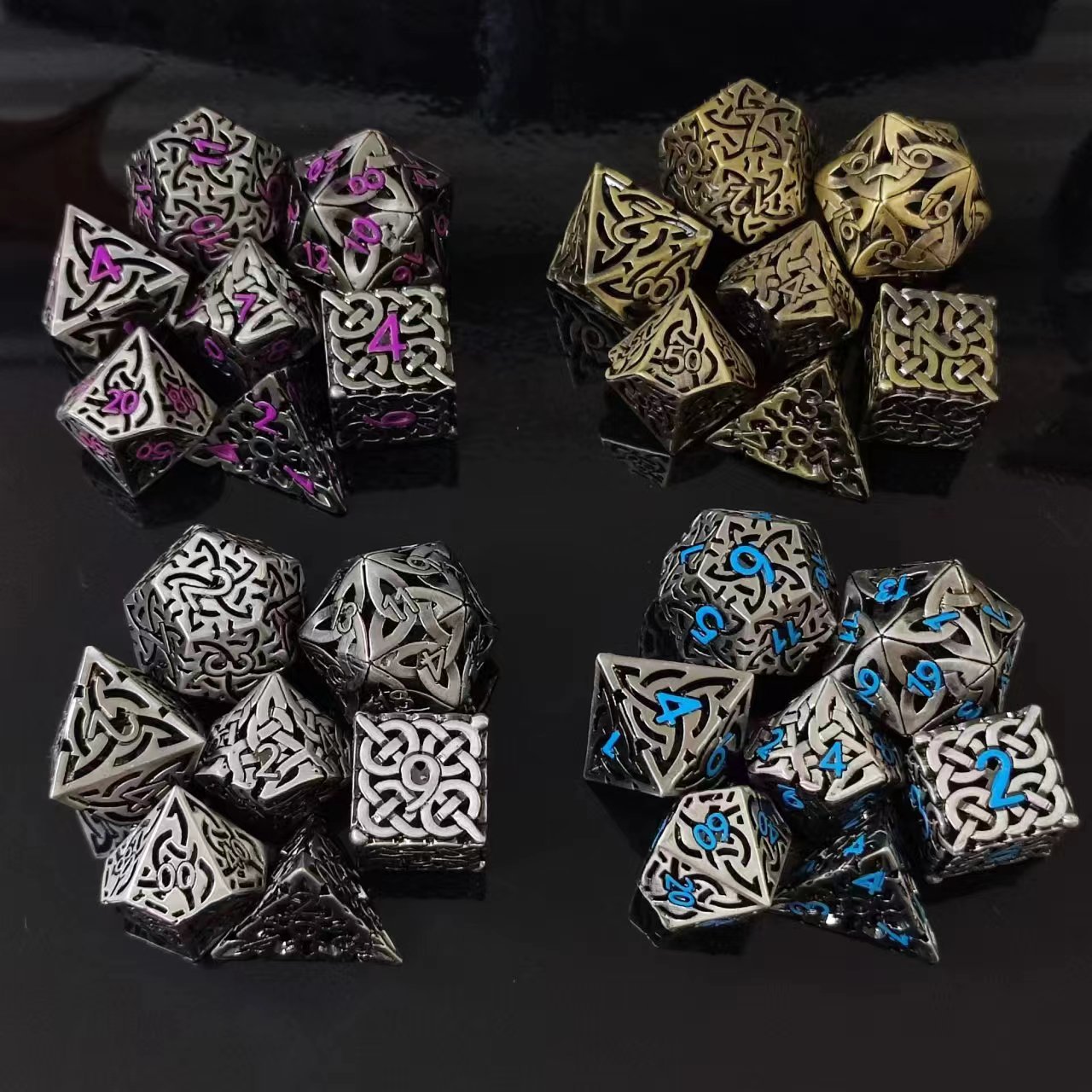 7ชิ้น D4-D20คอสเพลย์ DND ทองเห - Board Game Dnd บทวิจารณ์และราคา