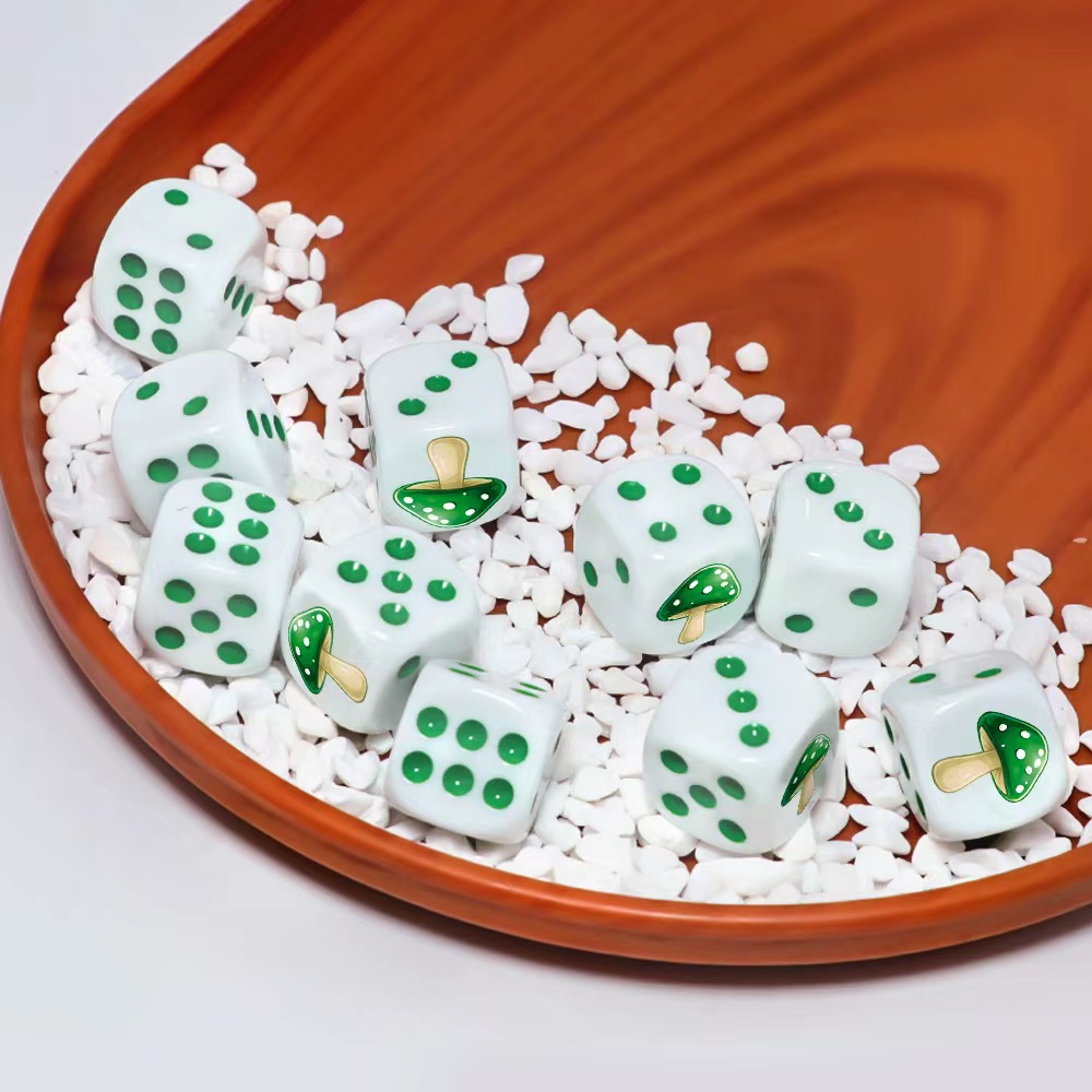 6 ชิ้น ชุดลูกเต๋า D6 รูปเห็ดสี - Board Game Dnd บทวิจารณ์และราคา