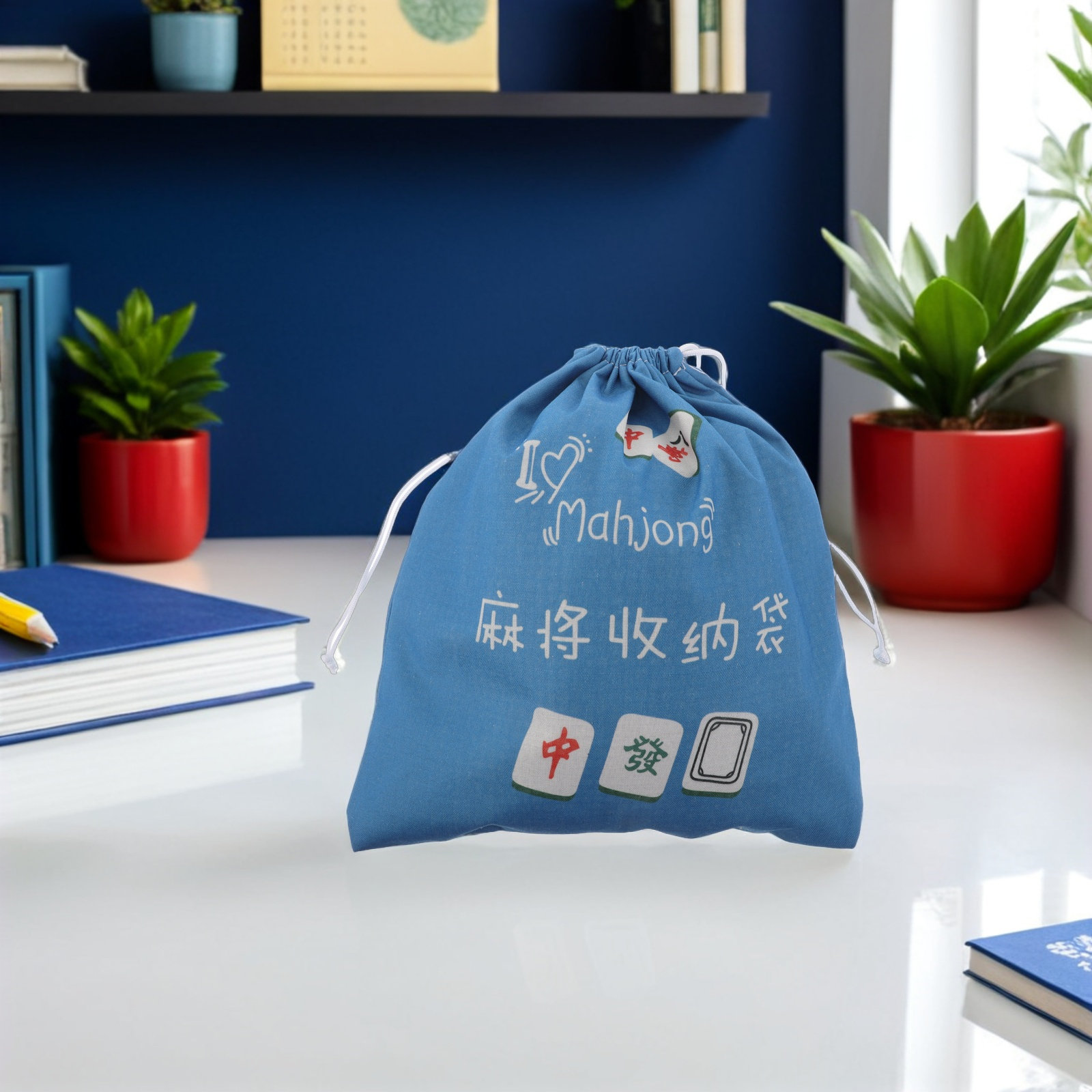 กระเป๋าเก็บไพ่มาจองแบบพกพา  กร - Tile Bag Drawstring บทวิจารณ์และราคา