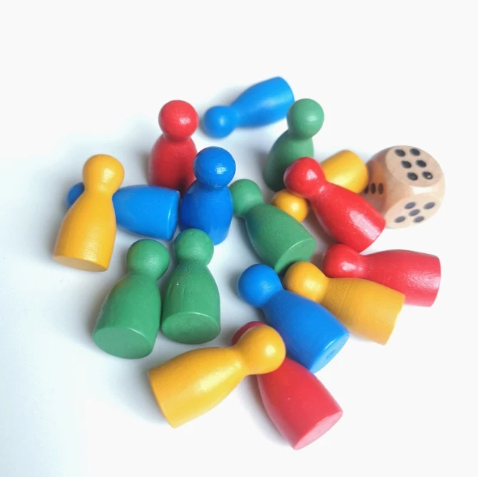 100 ชิ้นไม้สีสันสดใสหมากรุกมาร - Board Game Impostor บทวิจารณ์และราคา