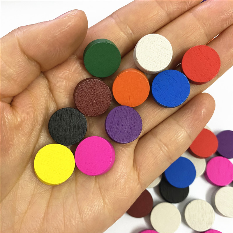 50 ชิ้น 15*5 มม.11 สีไม้ Disk  - Board Game Impostor บทวิจารณ์และราคา