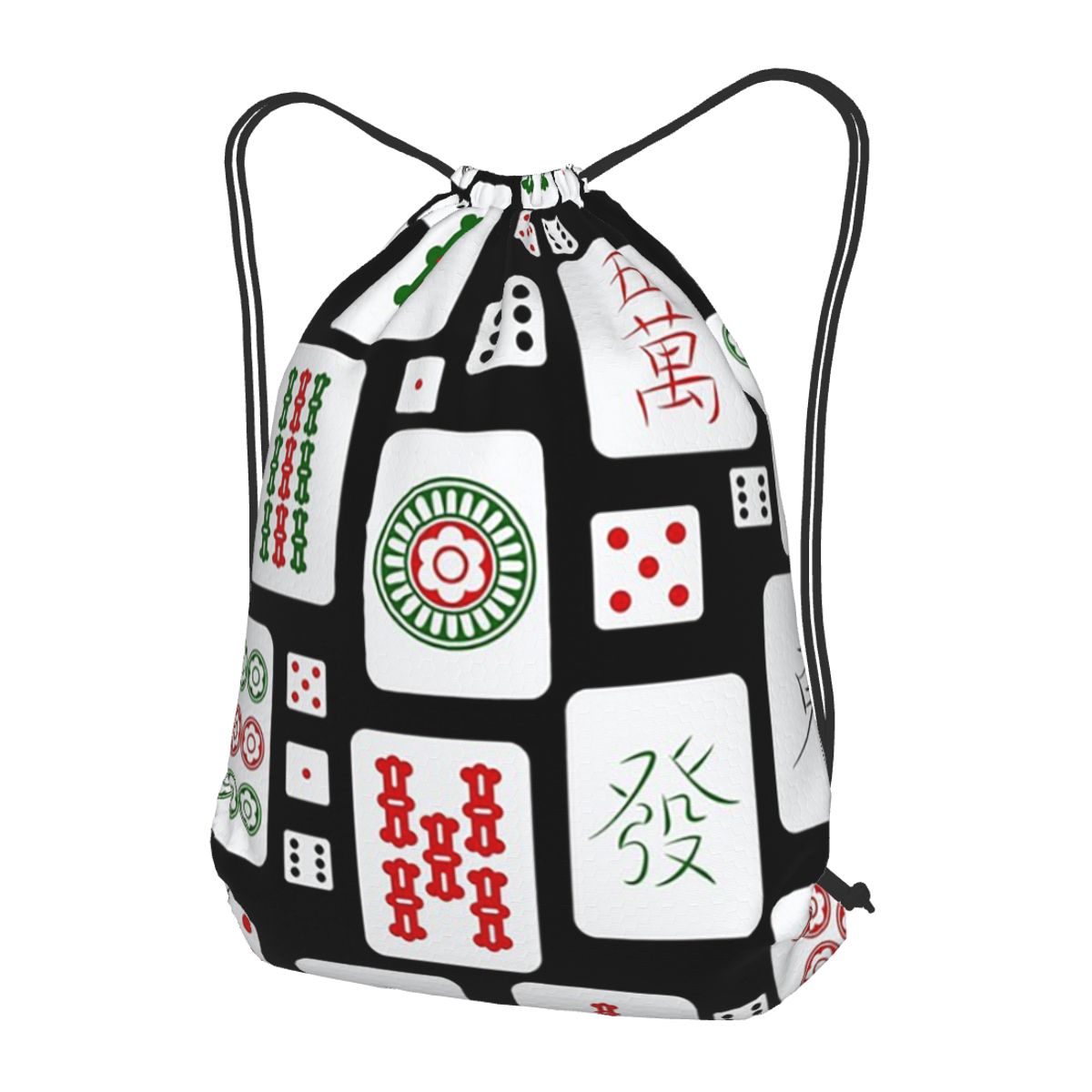 กระเป๋าเป้สะพายหลังลายไพ่นกกระ - Tile Bag Drawstring บทวิจารณ์และราคา