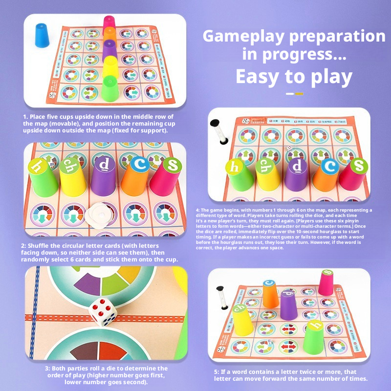 ของเล่นเกมจับคู่พินอินจีนสำหรั - Board Game Recommendation บทวิจารณ์และราคา