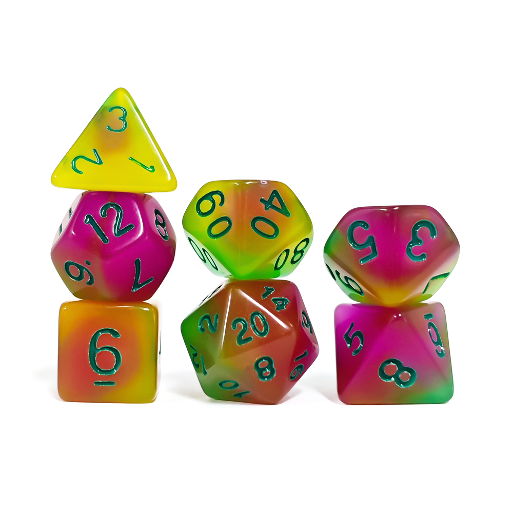 7 ชิ้น/เซ็ตชุดลูกเต๋าเรืองแสงใ - Board Game Dnd บทวิจารณ์และราคา
