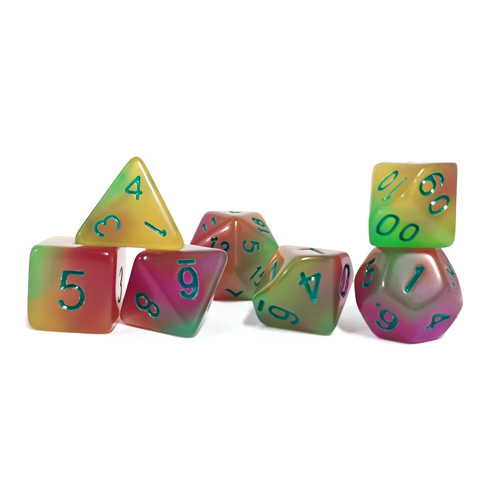 7 ชิ้น/เซ็ตชุดลูกเต๋าเรืองแสงใ - Board Game Dnd บทวิจารณ์และราคา