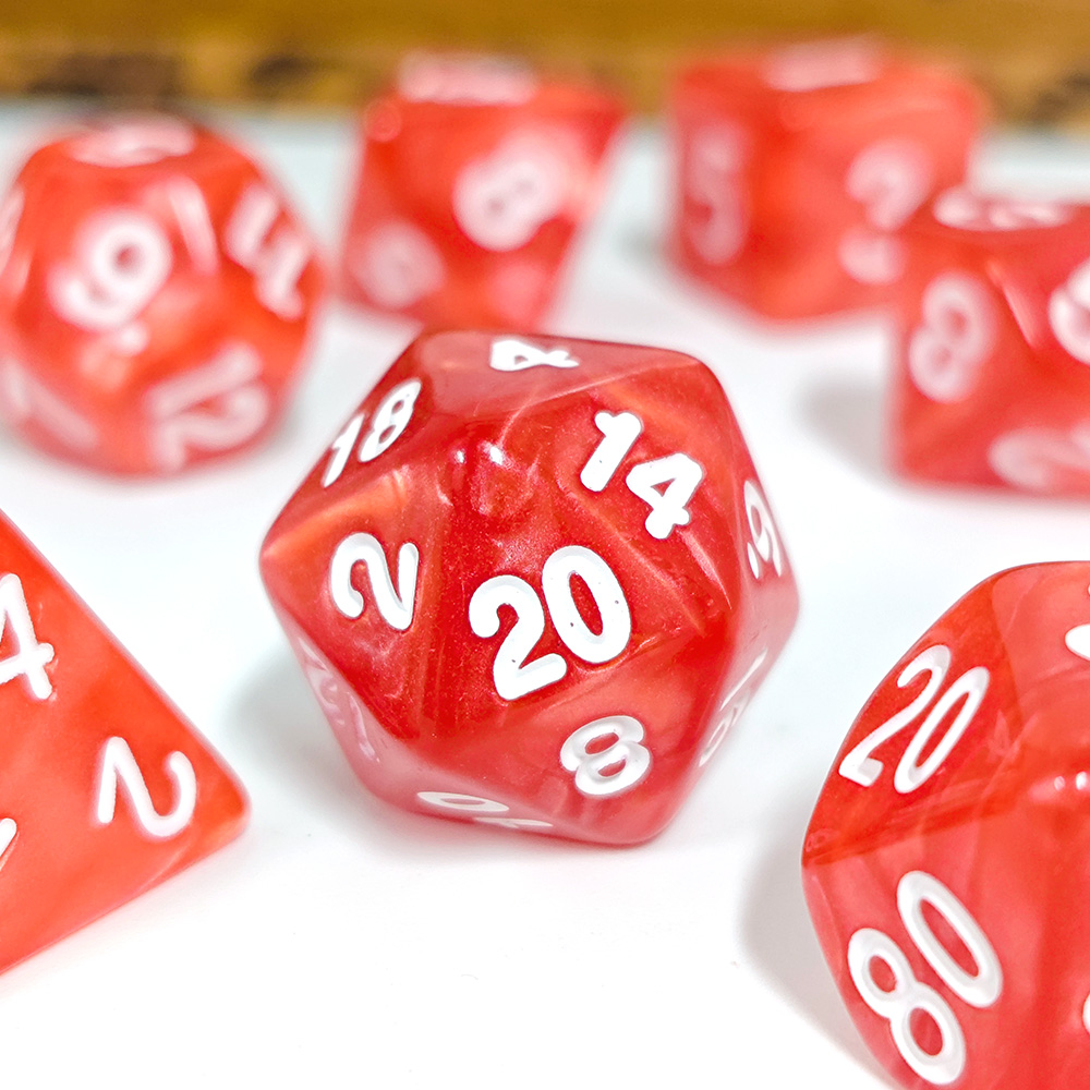 ชุดลูกเต๋าไข่มุก 7 ชิ้น/ชุด ลู - Board Game Dnd บทวิจารณ์และราคา