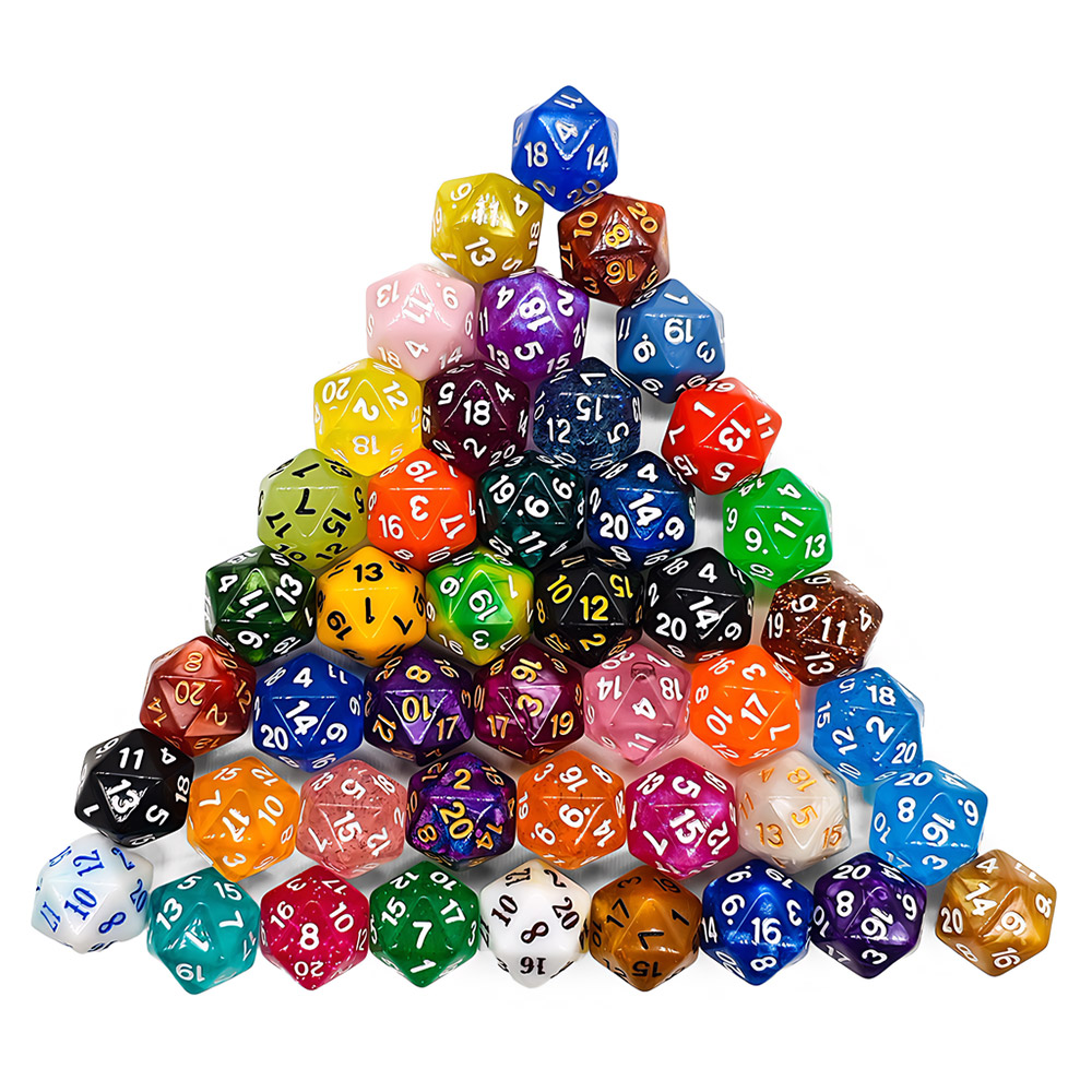 60 ชิ้นหลายด้าน Dices ผสมสีร้อ - Board Game Dnd บทวิจารณ์และราคา
