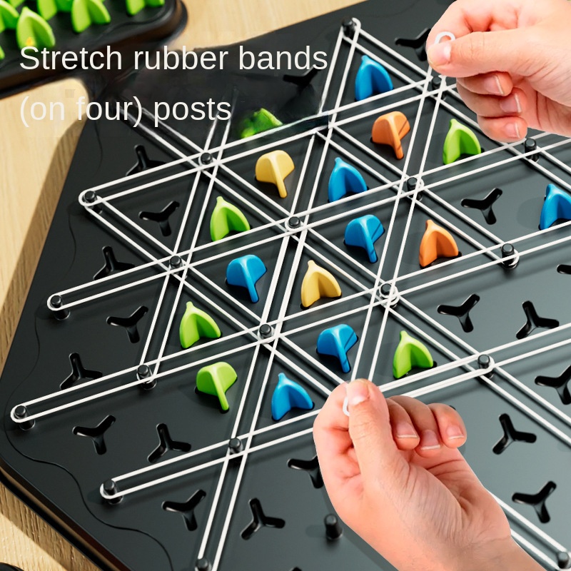 ใหม่สามเหลี่ยมโซ่ยาง Band หมาก - Board Game Sequence บทวิจารณ์และราคา