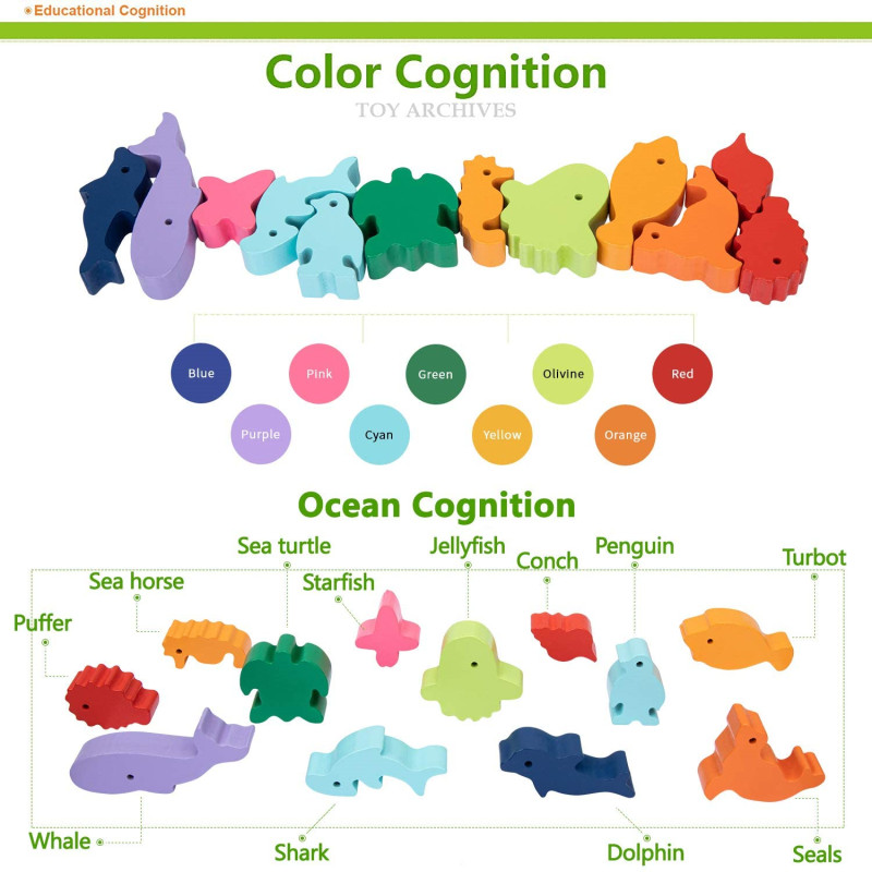 เด็กใหม่ Montessori สัตว์ไม้ B - Board Game Recommendation บทวิจารณ์และราคา