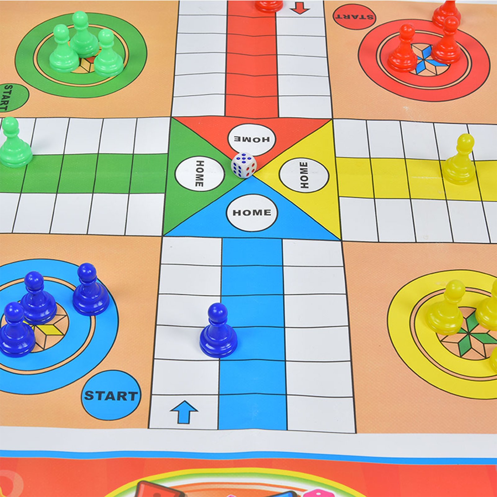 เกมกระดานลูโดแบบดั้งเดิมทำจากผ - Board Game Ludo บทวิจารณ์และราคา