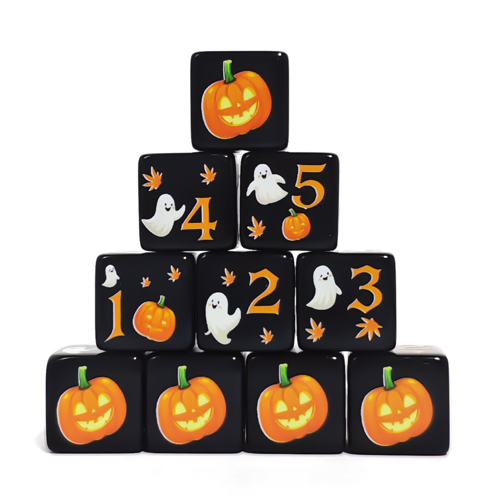 ลูกเต๋าอะคริลิคสีดำขนาด 16 มม. - Board Game Dnd บทวิจารณ์และราคา
