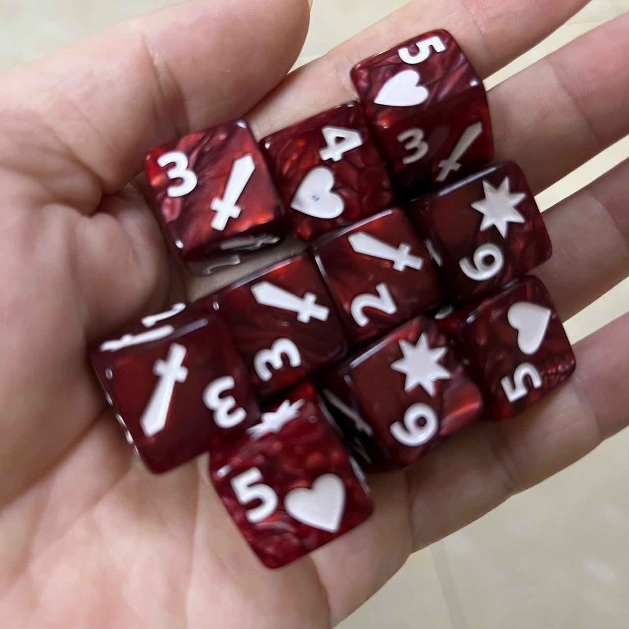10 ชิ้นชุดใหม่ 16 มิลลิเมตร 6  - Board Game Ludo บทวิจารณ์และราคา